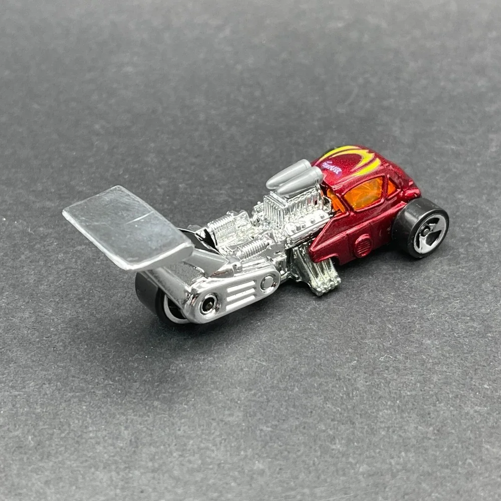 Hot Wheels Whatta Drag Three Wheel Car Red Diecast 1/64 Scale Loose #673